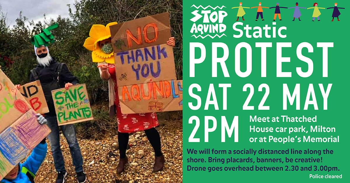 Stop AQUIND Protest May 22nd